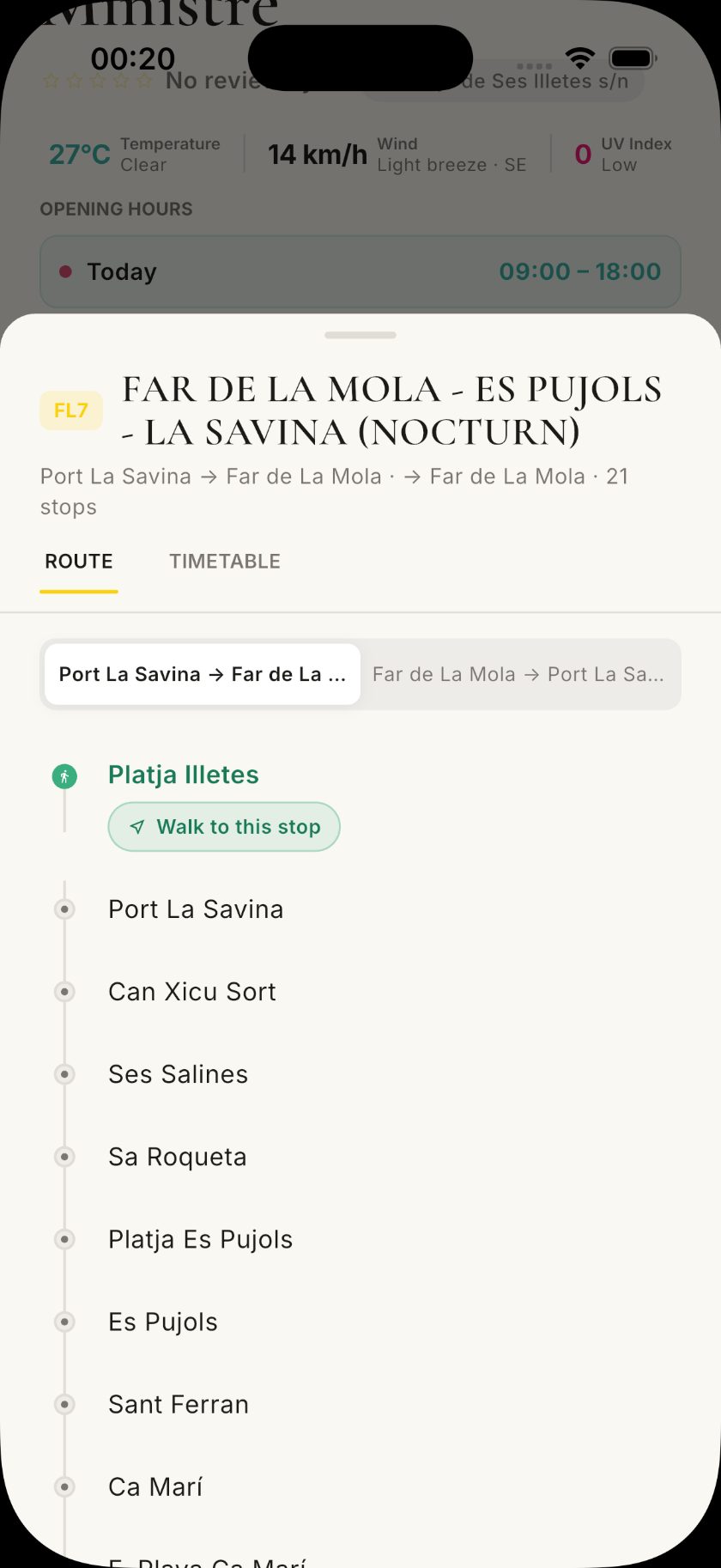 Bus routes